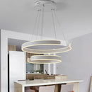 Axyaa Geometry Circle Rings LED Pendant Light - Modern Living Room Dining Room Lighting