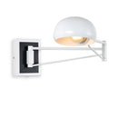 Axyaa Modern Metal Wall Lamp with Scalable Long Arm for Bedside, Work, and Reading