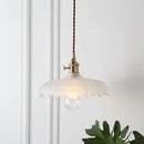 Axyaa Nordic Glass Ball Pendant Light - Copper Vintage Hanging Lamp for Home Lighting