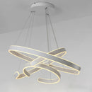 Axyaa Geometry Circle Rings LED Pendant Light - Modern Living Room Dining Room Lighting