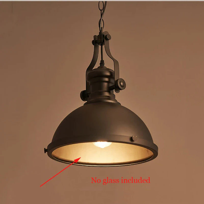 Axyaa Retro Industrial Pendant Lamp Chain Kitchen Ceiling Lights