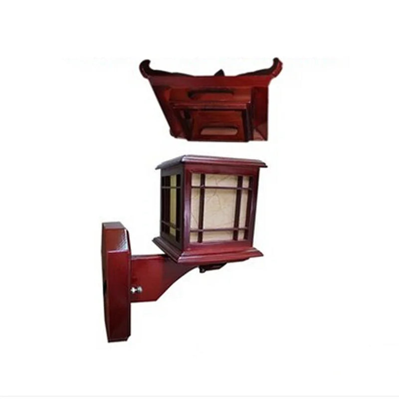Axyaa Retro Wood Wall Lamp Sconce e27 Vintage Light Fixture