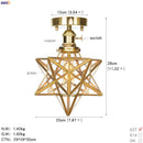Axyaa Copper Ceiling Light Glass Ball Nordic Japan Style LED Plafondlamp