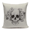 Axyaa Mexican Skull Cushion Covers: High-Quality Black Throw Pillow Cases