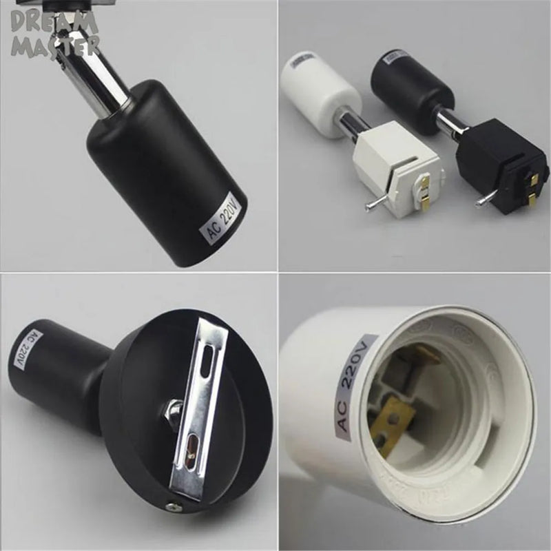 Axyaa Rotating Track Light: Modern E27 Holder Spot Ceiling Lamp