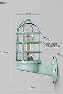 Nordic Glass Outdoor Wall Light with LED, Courtyard & Porch Lamp - Axyaa