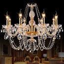 Axyaa Modern LED Crystal Chandelier | Luxury Bedroom Ceiling Lustres De Cristal