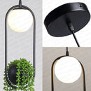 Axya Black Flower Pot Pendant Lights for Dining Room and Bar Decor