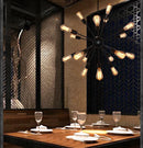 Axyaa Sputnik Pendant Light with 12/16/18/20 Head Edison Bulbs for Industrial Chic Spaces