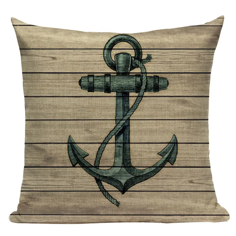 Axyaa Ocean Decor Throw Pillow Cover for Home & Office Furniture