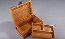 Axya Bamboo Business Card & Jewelry Storage Box, Cotton Swab Holder & Key Organizer