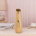 Axyaa Gold-Plated Ceramic Vase: Elegant Home Decor & Wedding Decoration