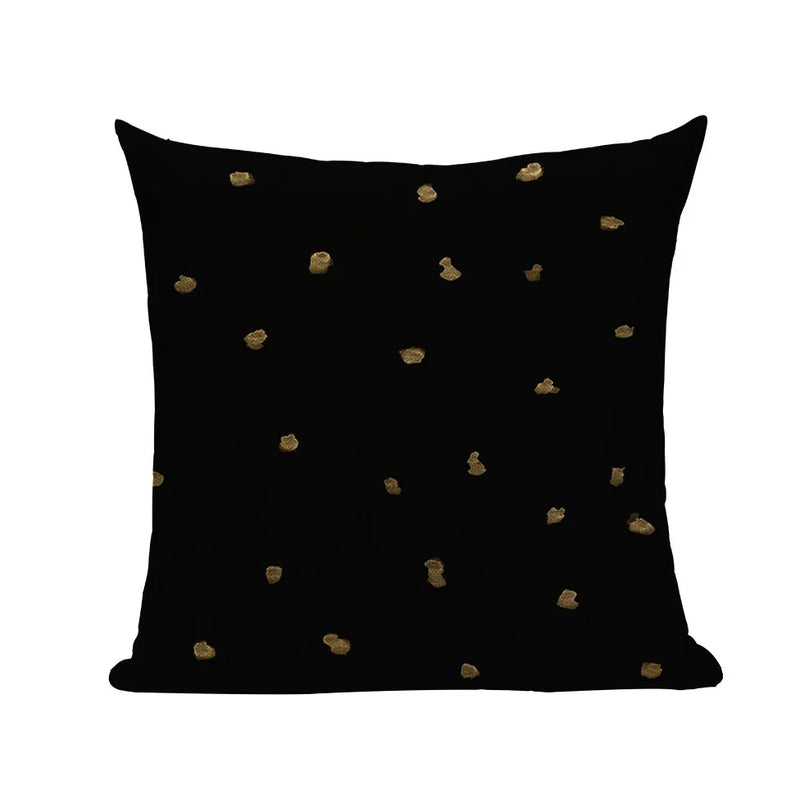 Axyaa Geometric Wave Dots Line Spring Cushion Cover - Black White - Custom Home Decor Pillow Cover