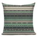 Axyaa Boho Plaid Stripes Pillow Cover 45x45cm Sofa Chair Custom Print Square