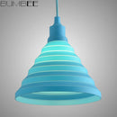 Axyaa Colorful Silicone Pendant Light Decor Home Lighting E27 Hanging Lamp