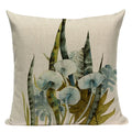 Axyaa Velvet Deer Floral Stripes Pillow Cover for Sofa Beds and Car