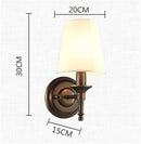 Axyaa Vintage Retro Metal Glass Wall Sconce Classic Light Fixture Lighting