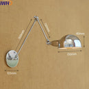 Axyaa Retro Vintage Swing Arm Wall Lamp Industrial Sconce Lighting