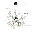 Axyaa Firefly Chandelier: Stylish LED Branch Ceiling Lighting Décor Lamp