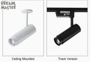 Axyaa LED Track Spotlights 5/7/10/15/20W - Zoom Adjustable Rail Lamp - Modern Art Deco