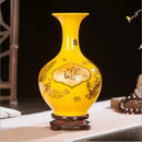 Axyaa Classic Jingdezhen Ceramic Vase with Base for Home Decor