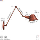 Axyaa Vintage Industrial LED Wall Light Bedroom Bathroom Mirror Loft Style