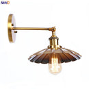 Axyaa Iron Golden LED Wall Lamp Vintage Industrial Retro Loft Style Iron Wall Lights
