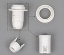 Axyaa E27/E14 Lamp Bulb Holder | Lighting Accessory Fitting Socket Base | Black/White, 110-220V
