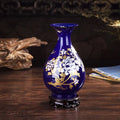 Axyaa Elegant Chinese Cloisonne Vase: Luxury Porcelain Ornament for Home Decor