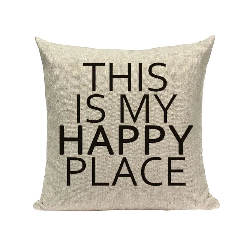 Axyaa Love Letter Cushion Cover Decorative Pillows Sofa Car Home Decor Linen Throw Pillow Case