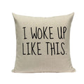 Axyaa Spring Letter Pillow Cover - Black & White Decorative Cushion