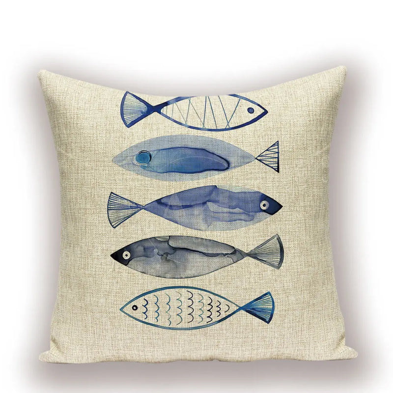 Axyaa Nordic Fish Cushion Covers – High Quality Decorative Pillows