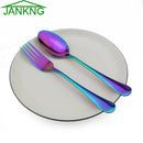 Axyaa Rose Gold Stainless Steel Cutlery Set Fork Spoon Dinnerware