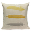Nordic Geometric Deer Cushion Cover - Axyaa Yellow Heart Throw Pillow Case