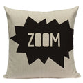 Axyaa Simple Geometry Pillowcase - Zebra Leopard Print Home Cushion