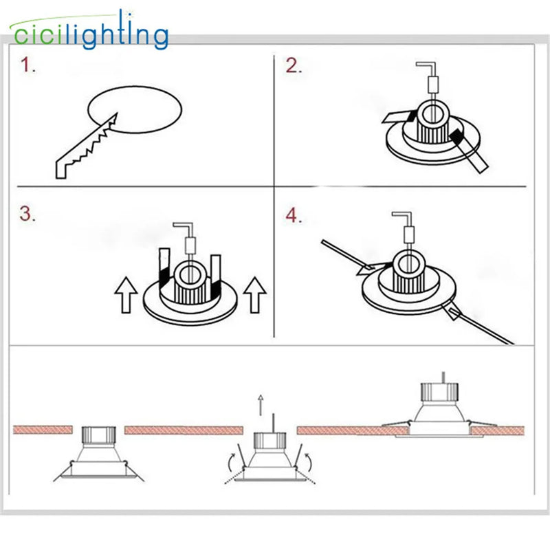 Axyaa 5W Square Wood LED Downlight for Modern Industrial Office or Home Cabinet Lighting