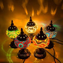 Mediterranean Style Turkish Table Lamp by Axyaa: Hand-Inlaid Glass Mosaic for Bedroom & Living Room