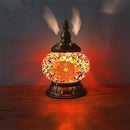 Axyaa Turkish Mosaic Table Lamp - Handcrafted Vintage Glass Art Deco Bedside Light