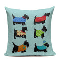 Axyaa Cartoon Animal Pillowcase for Sofa Bed - Cute Decorative Cushion Cover