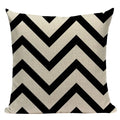 Axyaa Simple Geometry Pillowcase - Zebra Leopard Print Home Cushion