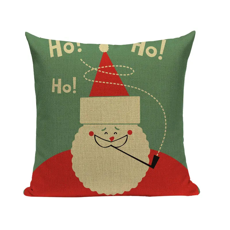 Axyaa Christmas Cushion Cover: Festive Square Pillow Case for Home Xmas Ambience