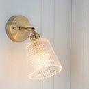Axyaa Copper Glass Wall Lamp Vintage Bedroom Bathroom Mirror Light Nordic Edison Wall Sconce