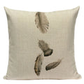 Axyaa Velvet Deer Floral Stripes Pillow Cover for Sofa Beds and Car