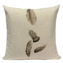 Axyaa Velvet Deer Floral Stripes Pillow Cover for Sofa Beds and Car