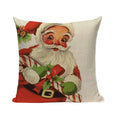 Axyaa Christmas Cushion Cover: Festive Square Pillow Case for Home Xmas Ambience