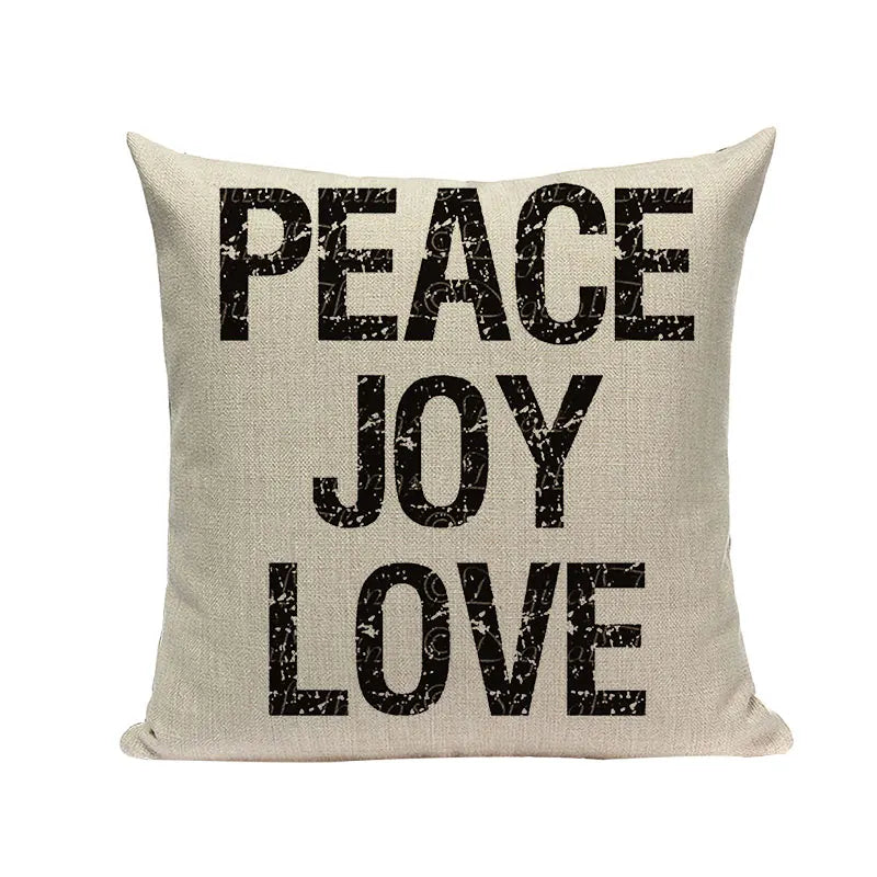 Axyaa Love Letter Cushion Cover Decorative Pillows Sofa Car Home Decor Linen Throw Pillow Case