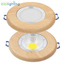 Axyaa Solid Wood LED Downlight for Industrial Office Living Room