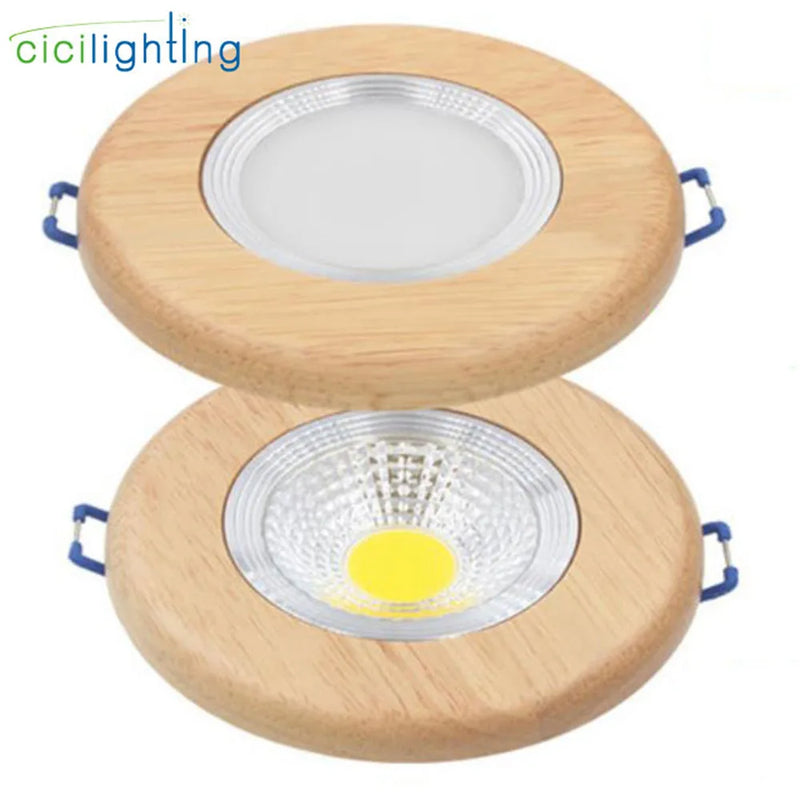 Axyaa Solid Wood LED Downlight for Industrial Office Living Room