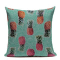 Colorful Pineapple Ananas Decor Cushion Cover by Axyaa - Modern Tropical Print