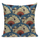 Axyaa Ukiyo Style Fuji Mountain Throw Pillow Cover